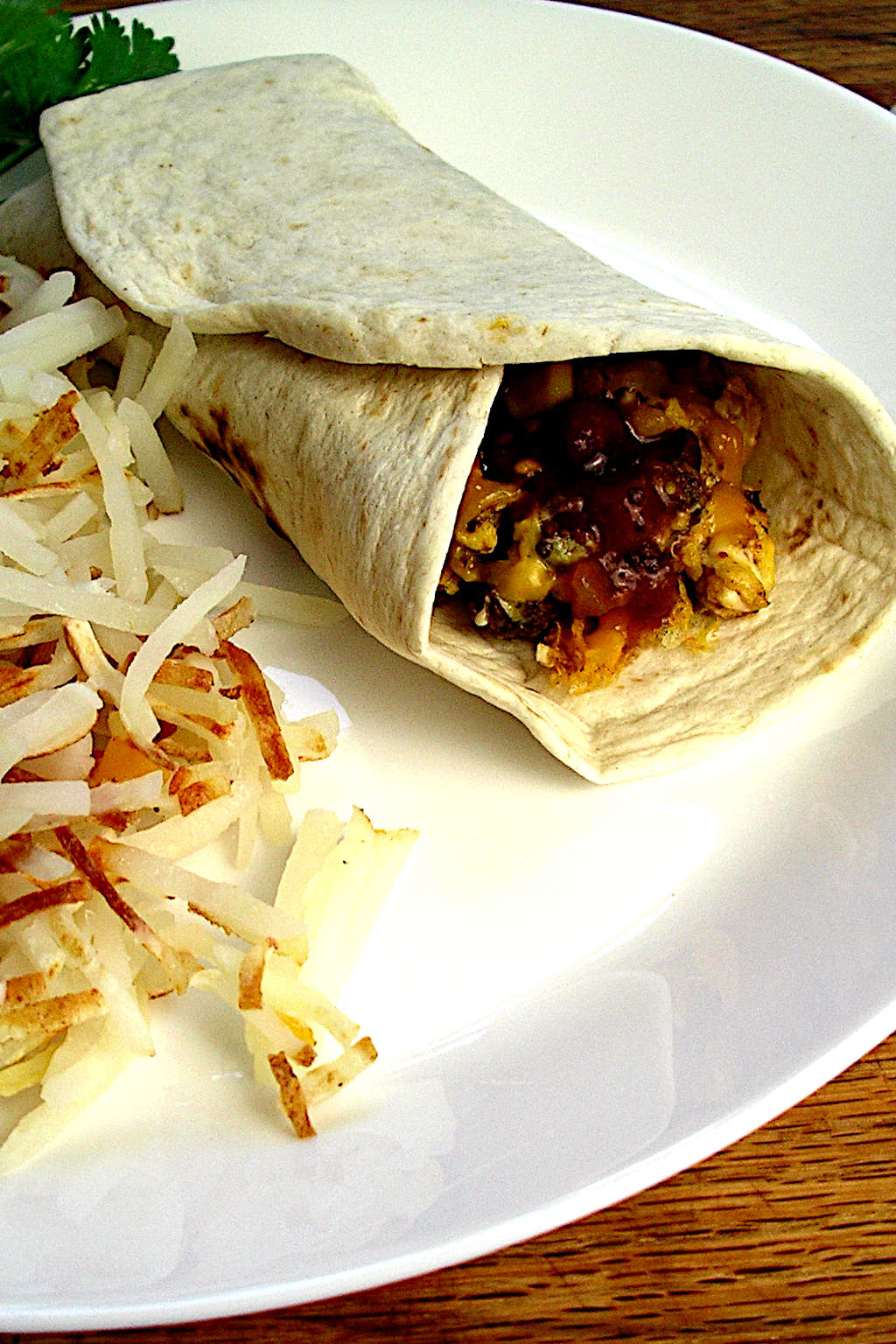 Chorizo con huevo with hash browns