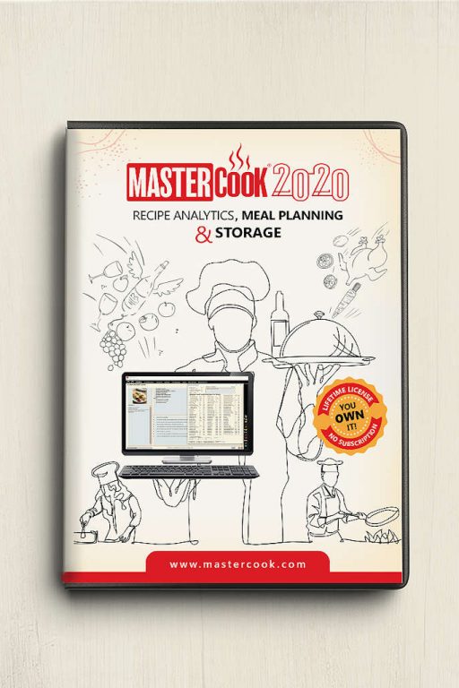 Mastercook recipe software