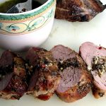 A simple grilling sauce with pork tenderloin