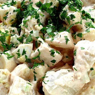 Finished Blue Cheese Potato Salad