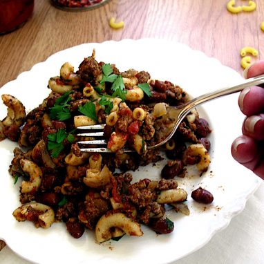 semi-homemade chili-mac